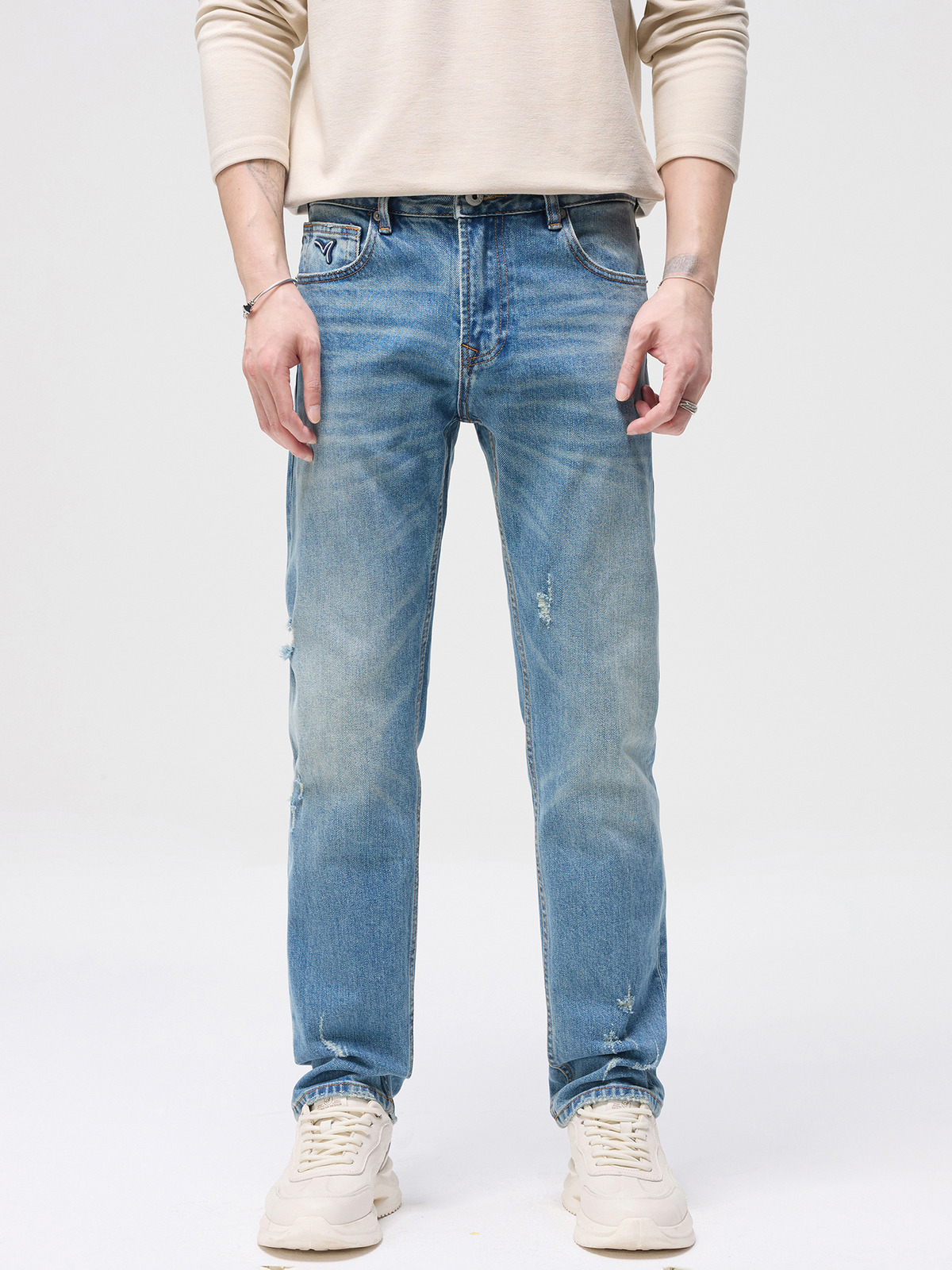 JK0408 men's slim fit jeans