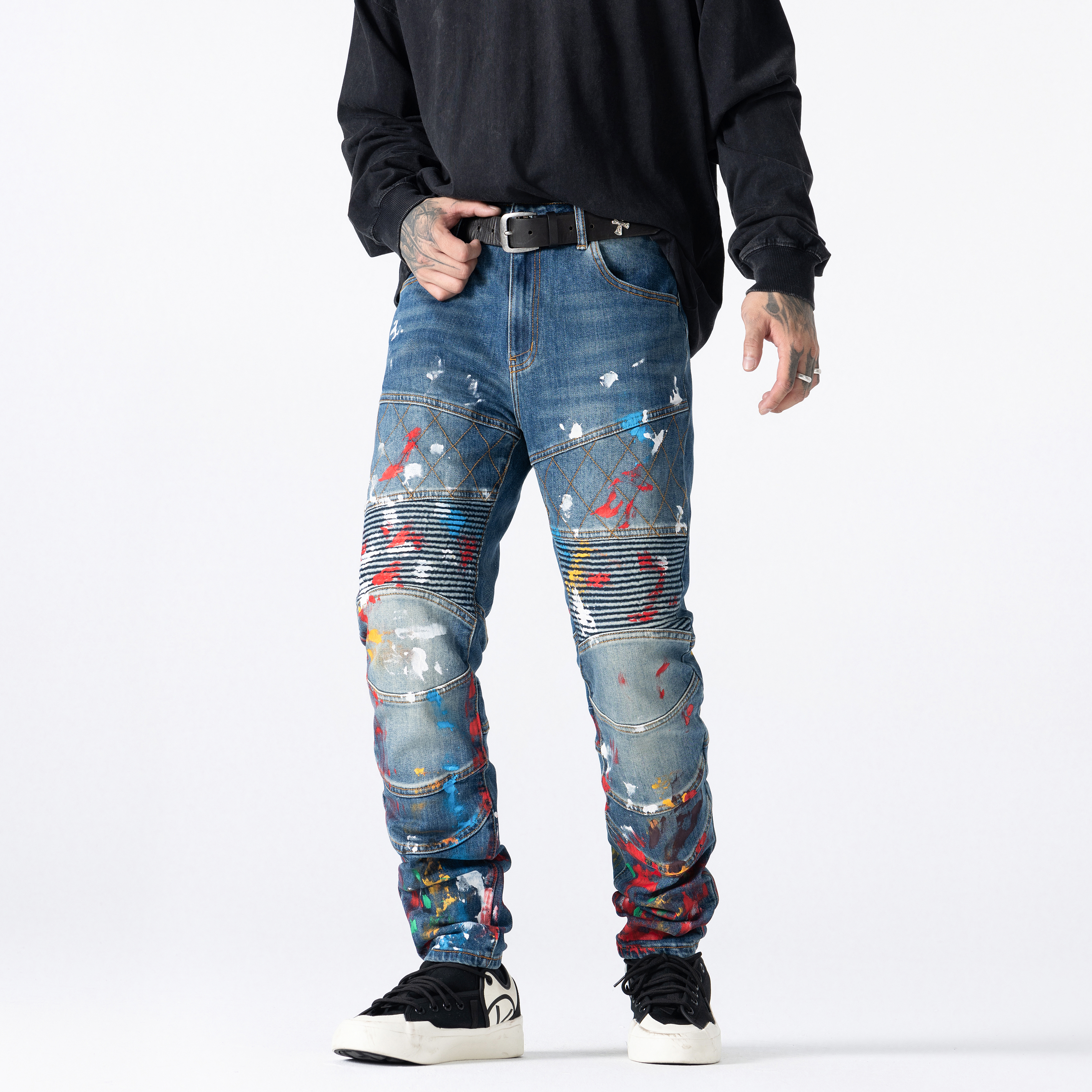 83691 biker stretch jeans