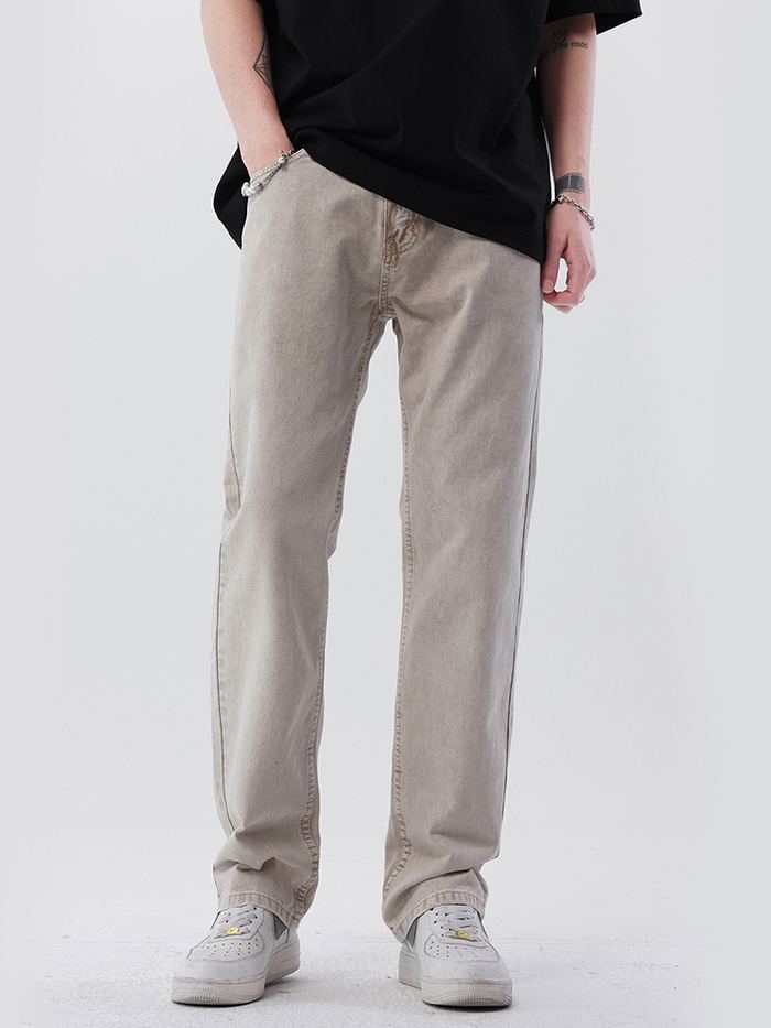 8526 beige casual pants