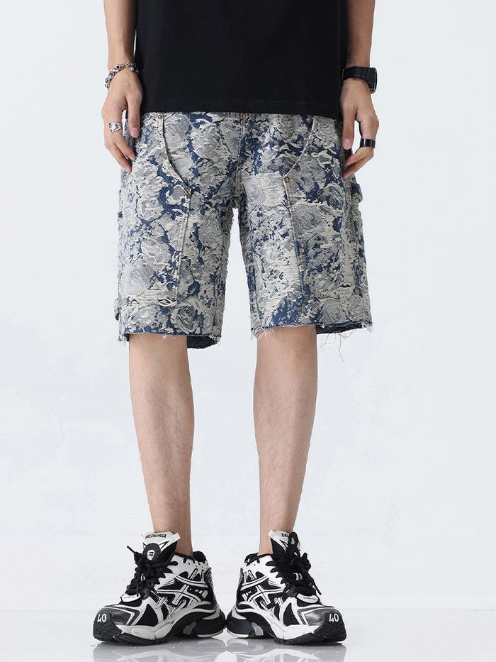 8637 pattern casual shorts
