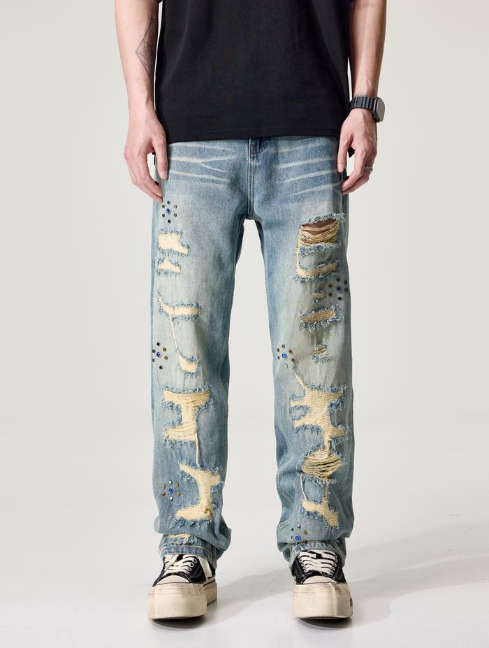 jk9802 light blue ripped jeans